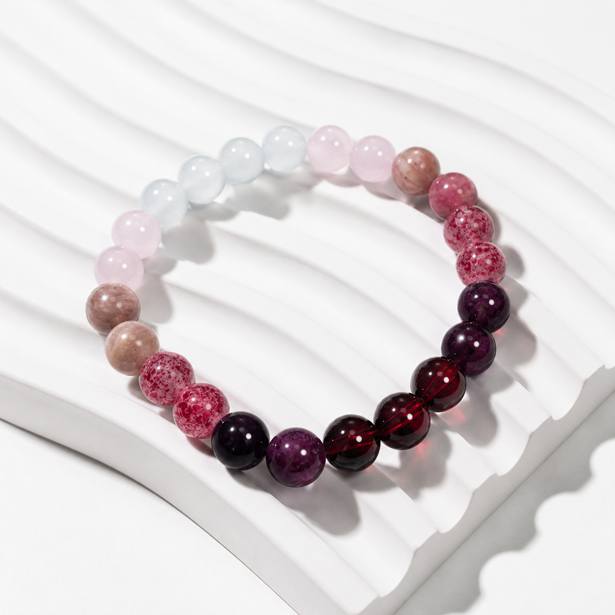 Crystal string vintage natural stone lucky bracelet beads