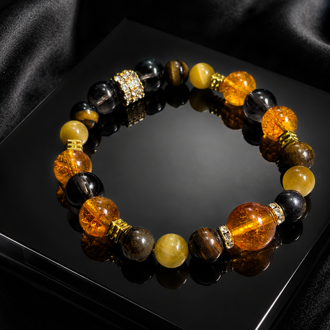 Amethyst bracelet for women, natural Uruguayan wish-fulfilling bracelet