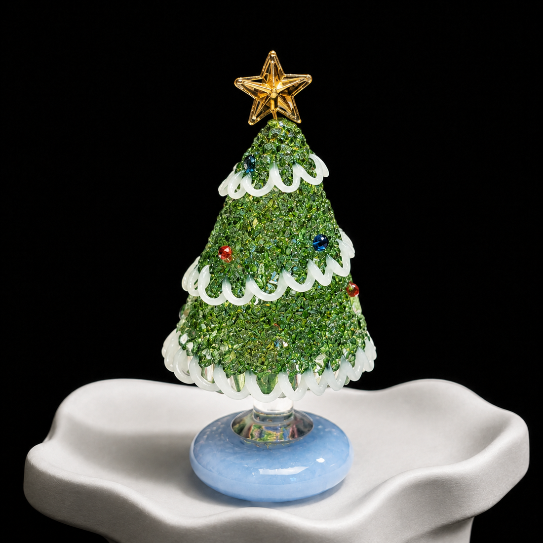 Evergreen Crystal Fortune Star Christmas Tree – Lucky Blessing Edition