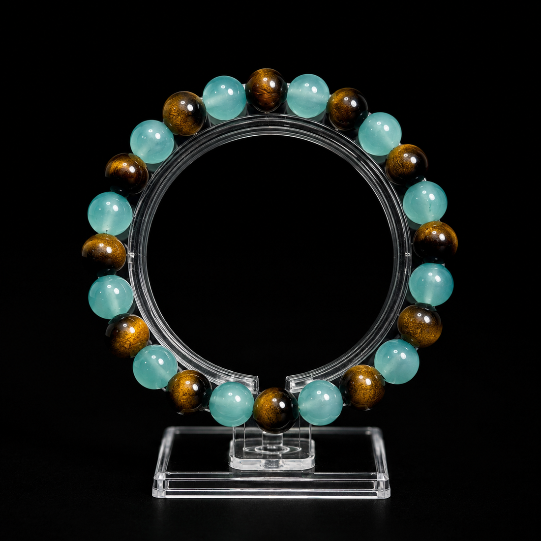 Natural amethyst tiger's eye bracelet Focus & Productivity