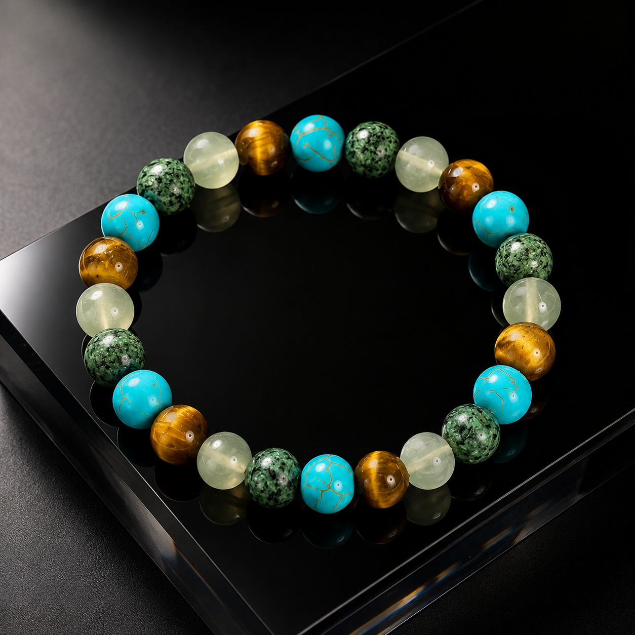 Amethyst Tiger's Eye Bracelet for Health