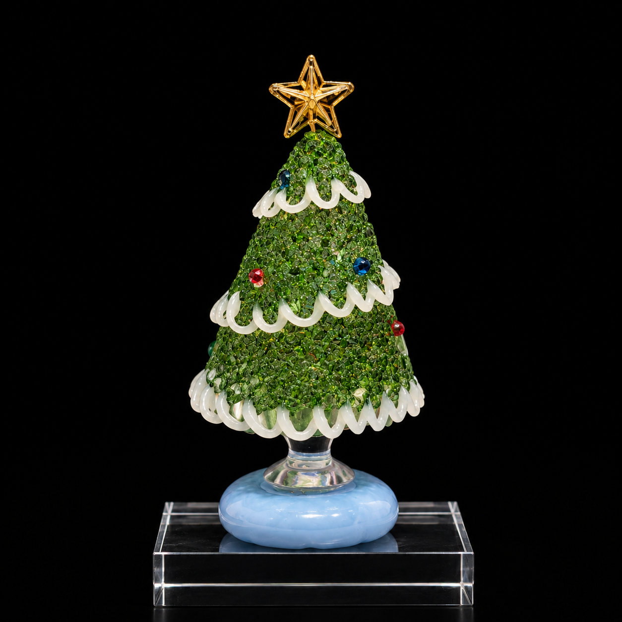 Evergreen Crystal Fortune Star Christmas Tree – Lucky Blessing Edition
