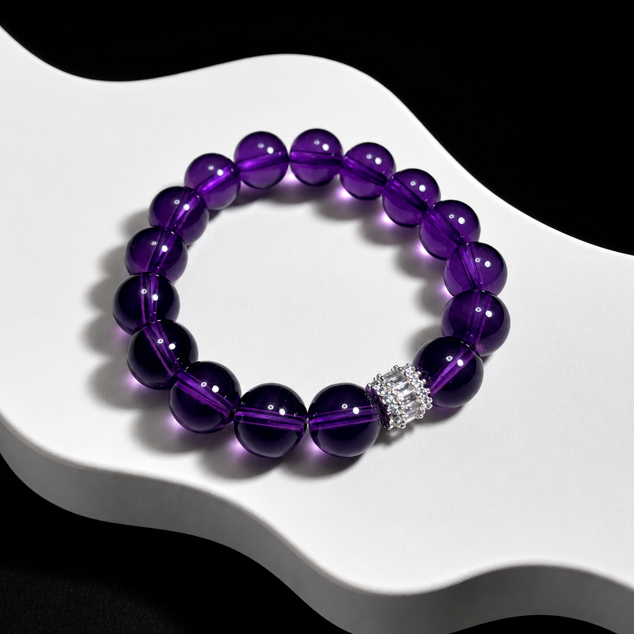 Natural Uruguayan Amethyst Wish-Fulfilling Bracelet