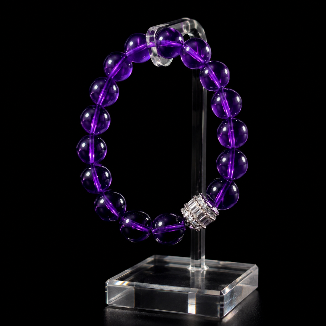 Natural Uruguayan Amethyst Wish-Fulfilling Bracelet