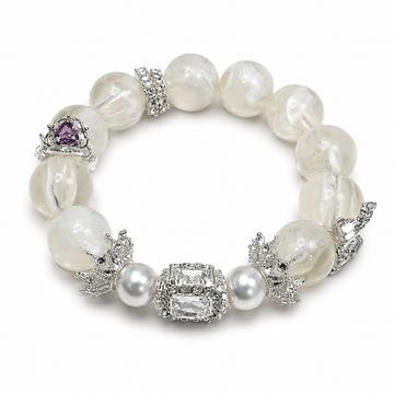 Snowflake Phantom White Crystal Wish-Fulfilling Bracelet - Exquisite and Stylish