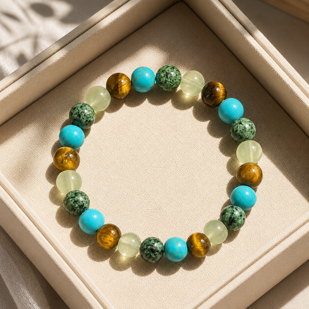 Amethyst Tiger's Eye Bracelet for Health