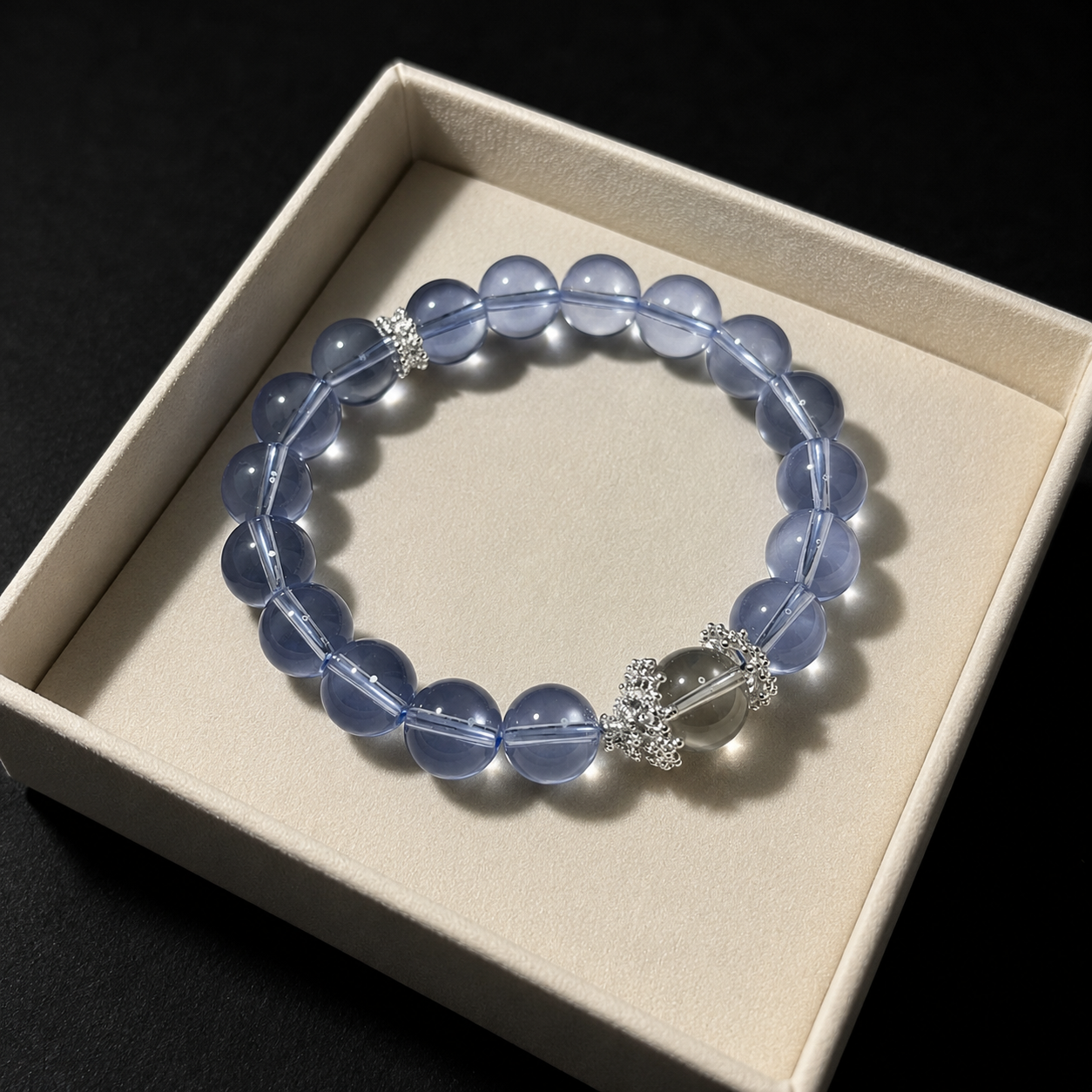 A blue sapphire crystal bracelet Sleep & Relaxation
