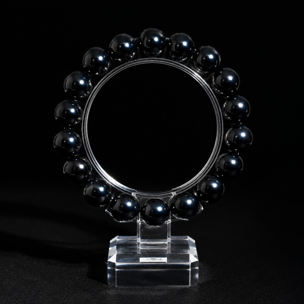 High-end crystal bracelet for women, pure black Confidence & Self-Esteem