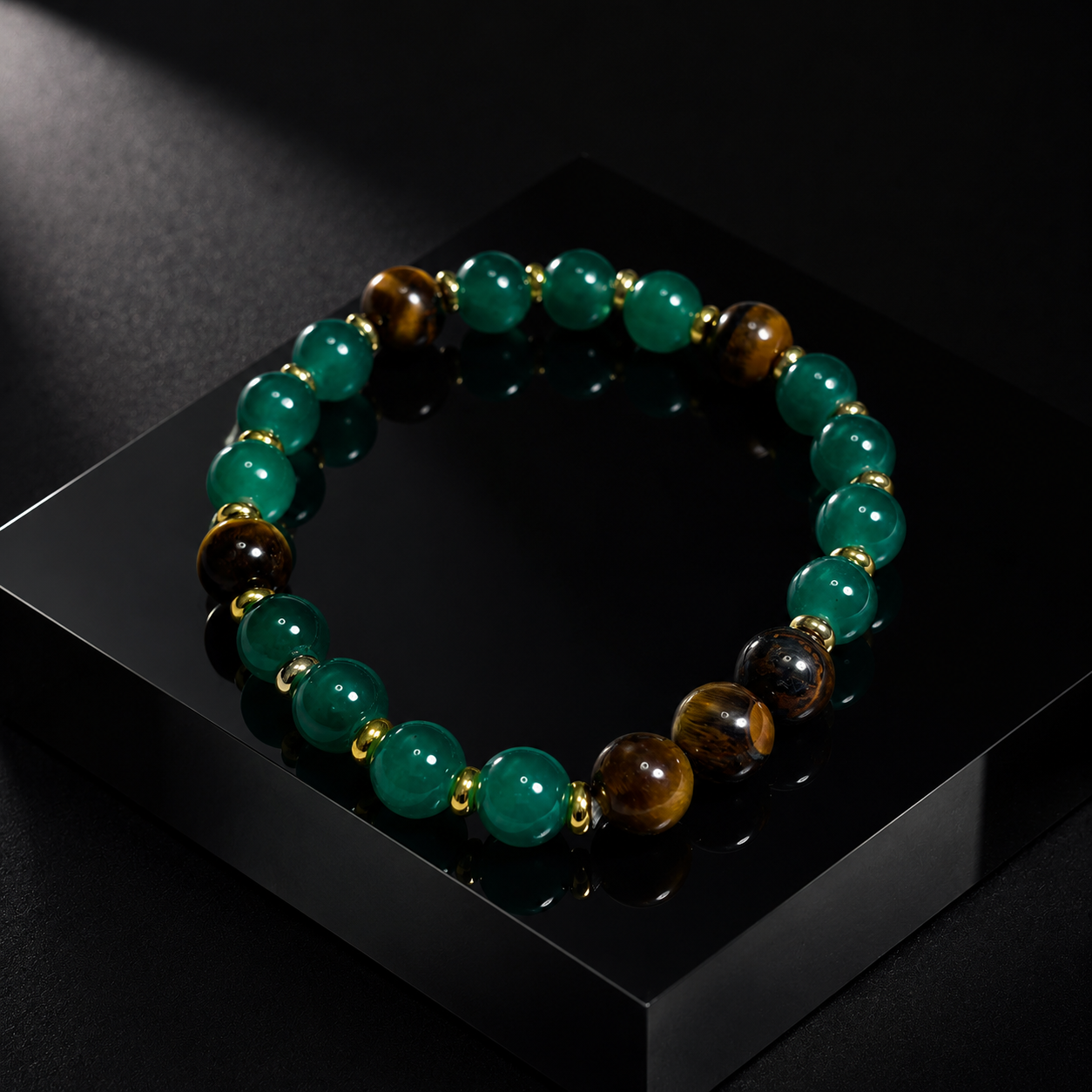 Vintage natural stone bracelet for protection and safety