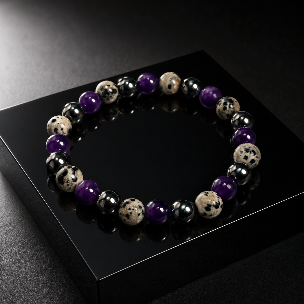Amethyst tiger's eye bracelet brings wealth
