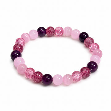 Nine different natural stone glass bracelets to protect your love.