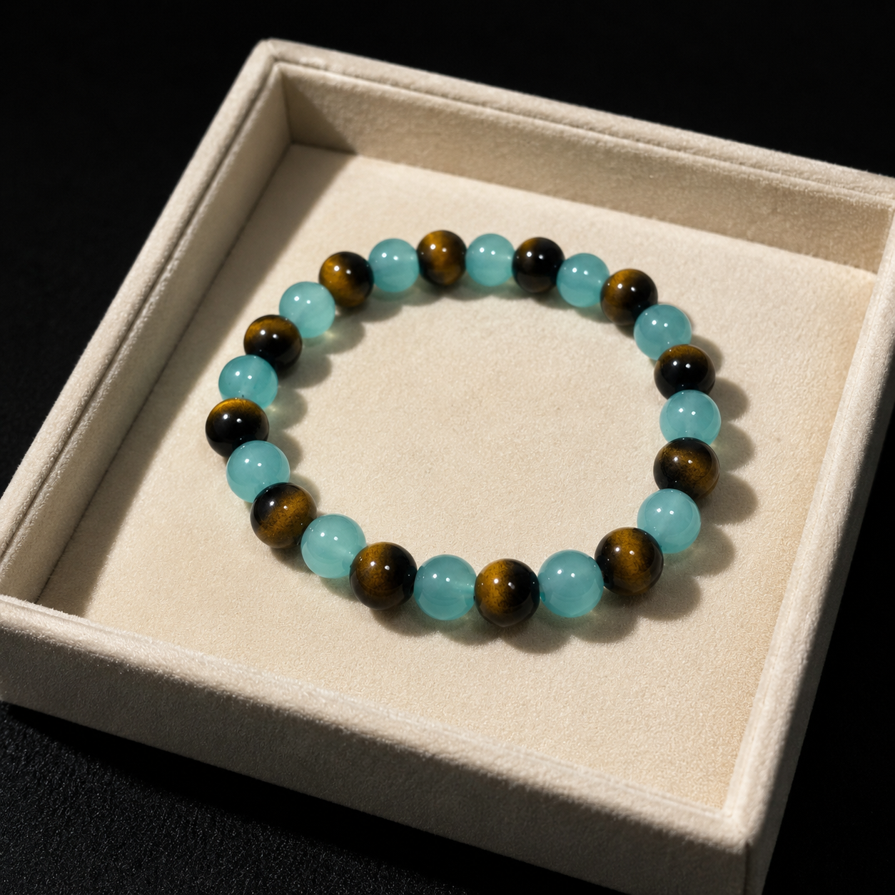 Natural amethyst tiger's eye bracelet Focus & Productivity