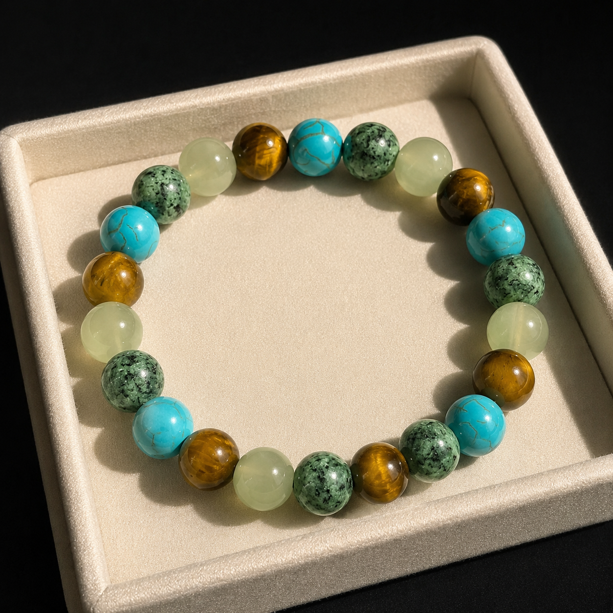 Natural amethyst tiger's eye bracelet Focus & Productivity