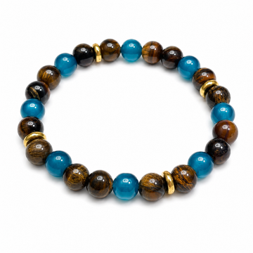 Nine different elements of natural glass bracelet bring wealth