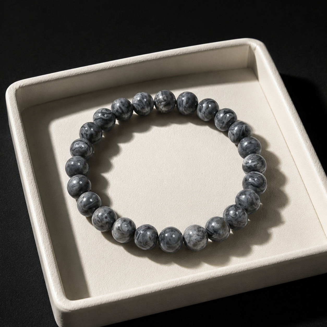 Strawberry quartz lapis lazuli bracelet Calm & Balance