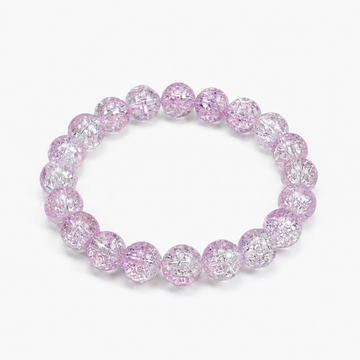Playing with broken beads and crystal bracelets brings health benefits. (Violet)