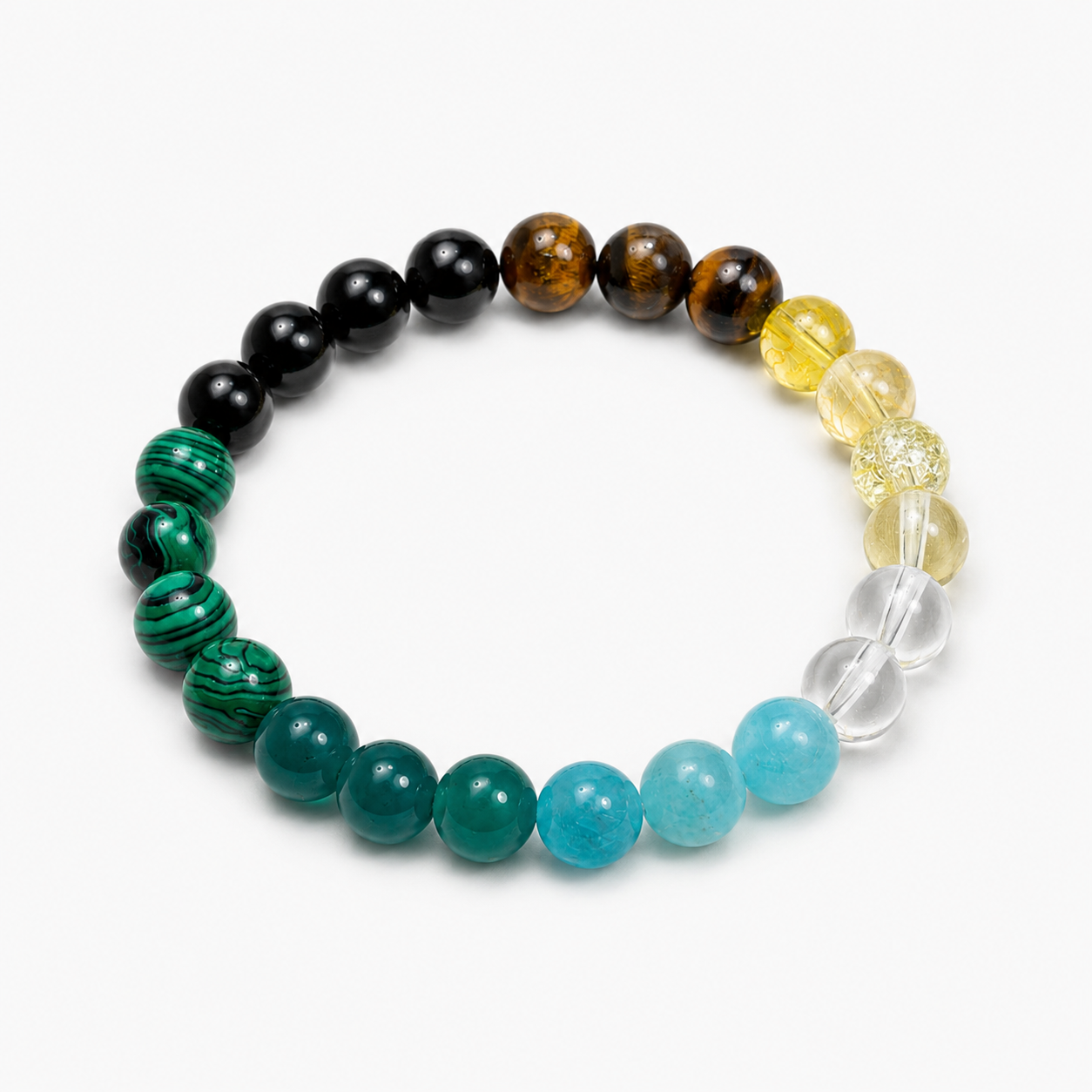 Vintage natural stone bracelet brings wealth