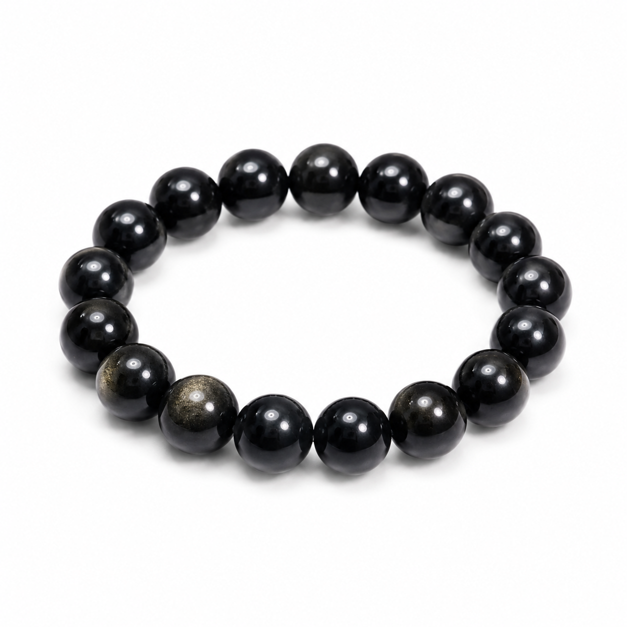 High-quality natural golden obsidian cat's eye obsidian bracelet for women Focus & Productivity
