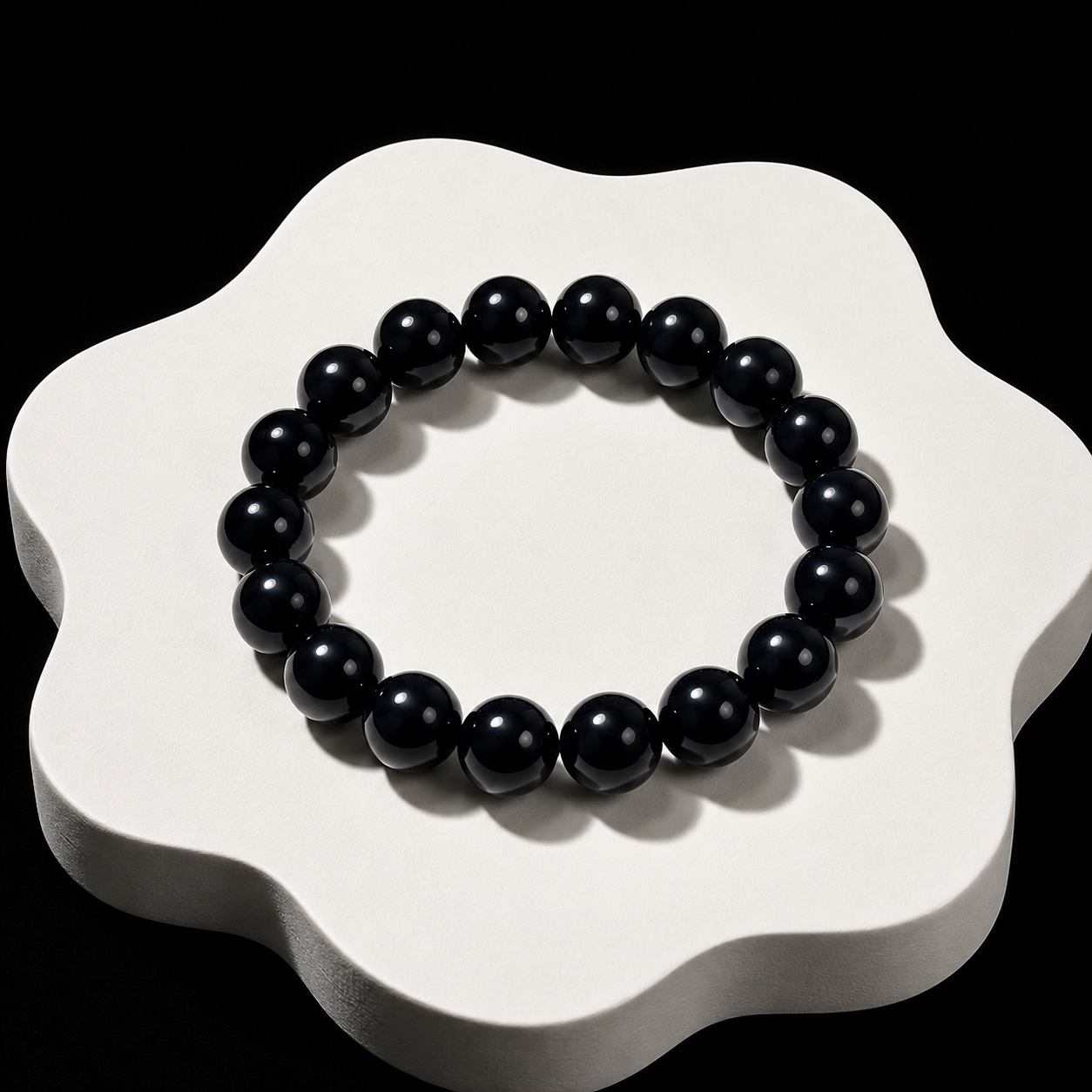 High-end crystal bracelet for women, pure black Confidence & Self-Esteem