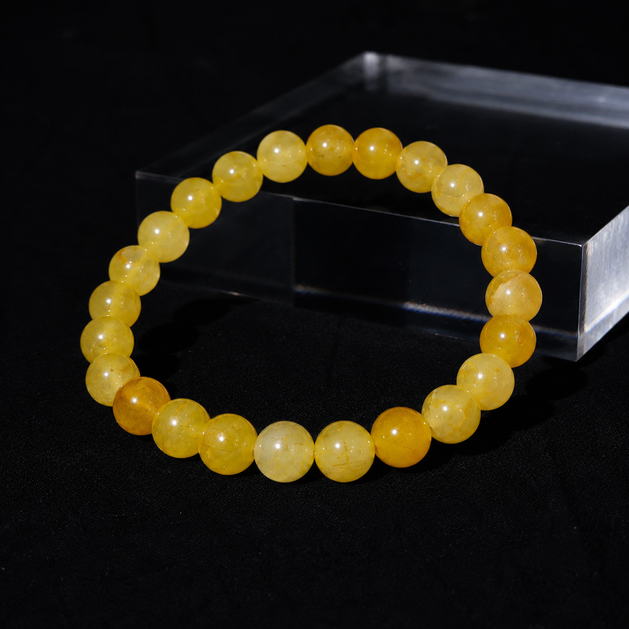 Vintage natural stone bracelet brings wealth