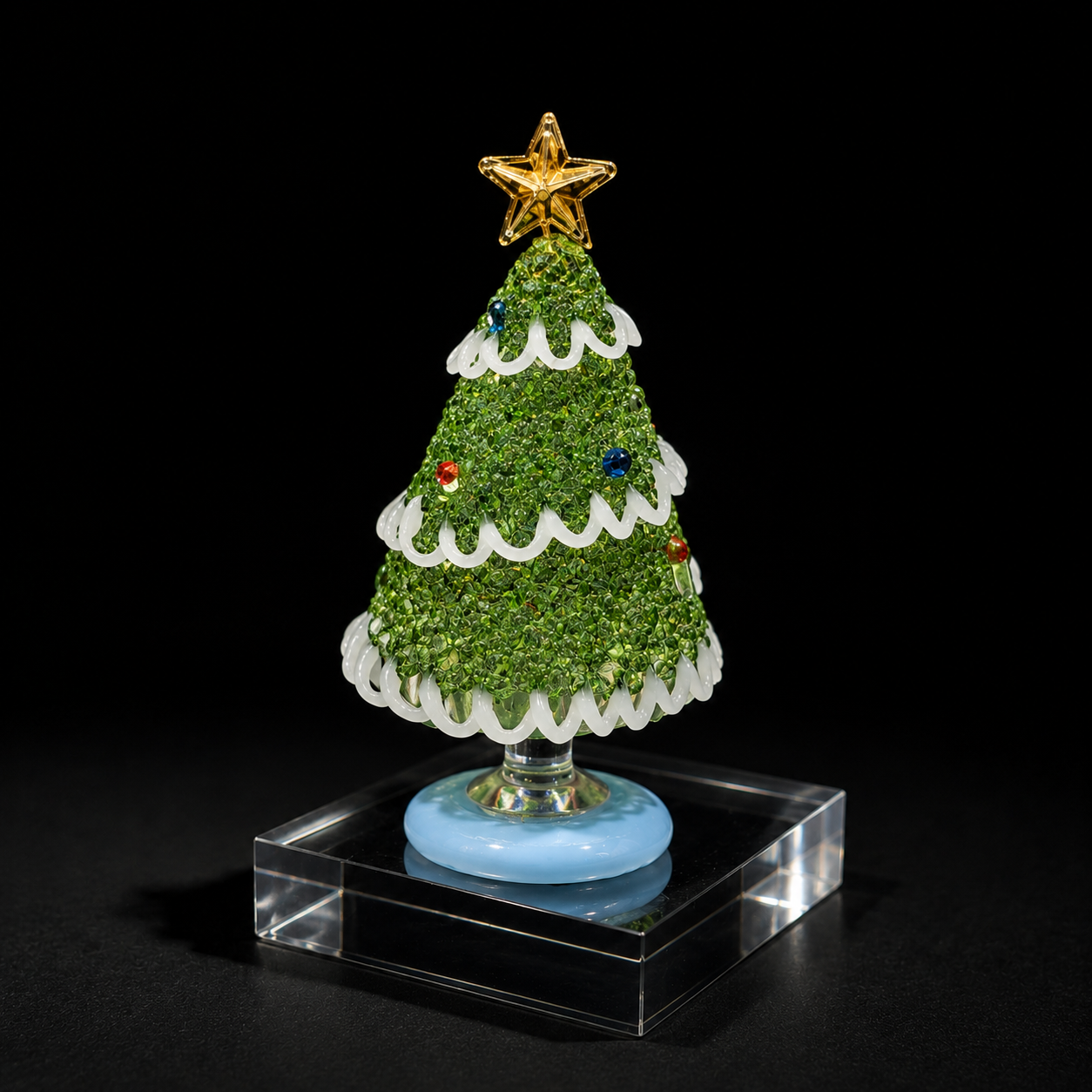 Evergreen Crystal Fortune Star Christmas Tree – Lucky Blessing Edition
