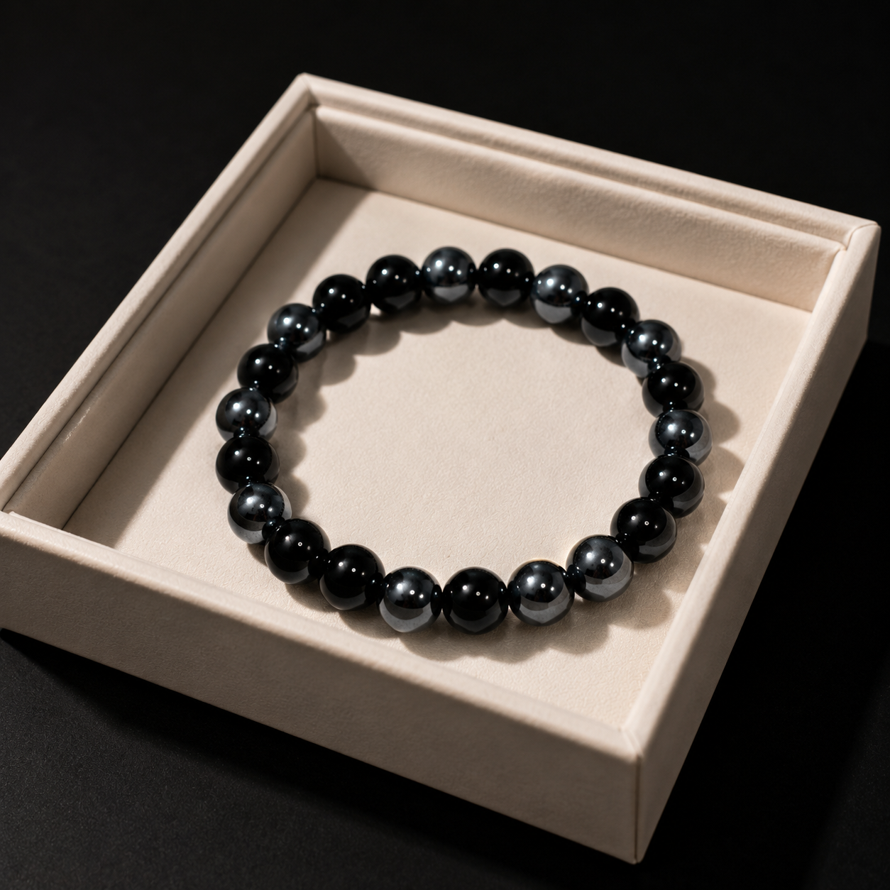 Nine different elements of natural glass bracelet bring wealth