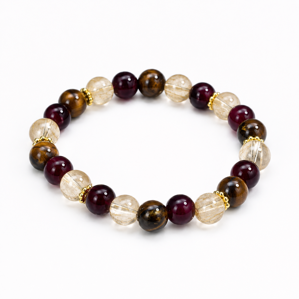 Vintage natural stone bracelet brings wealth