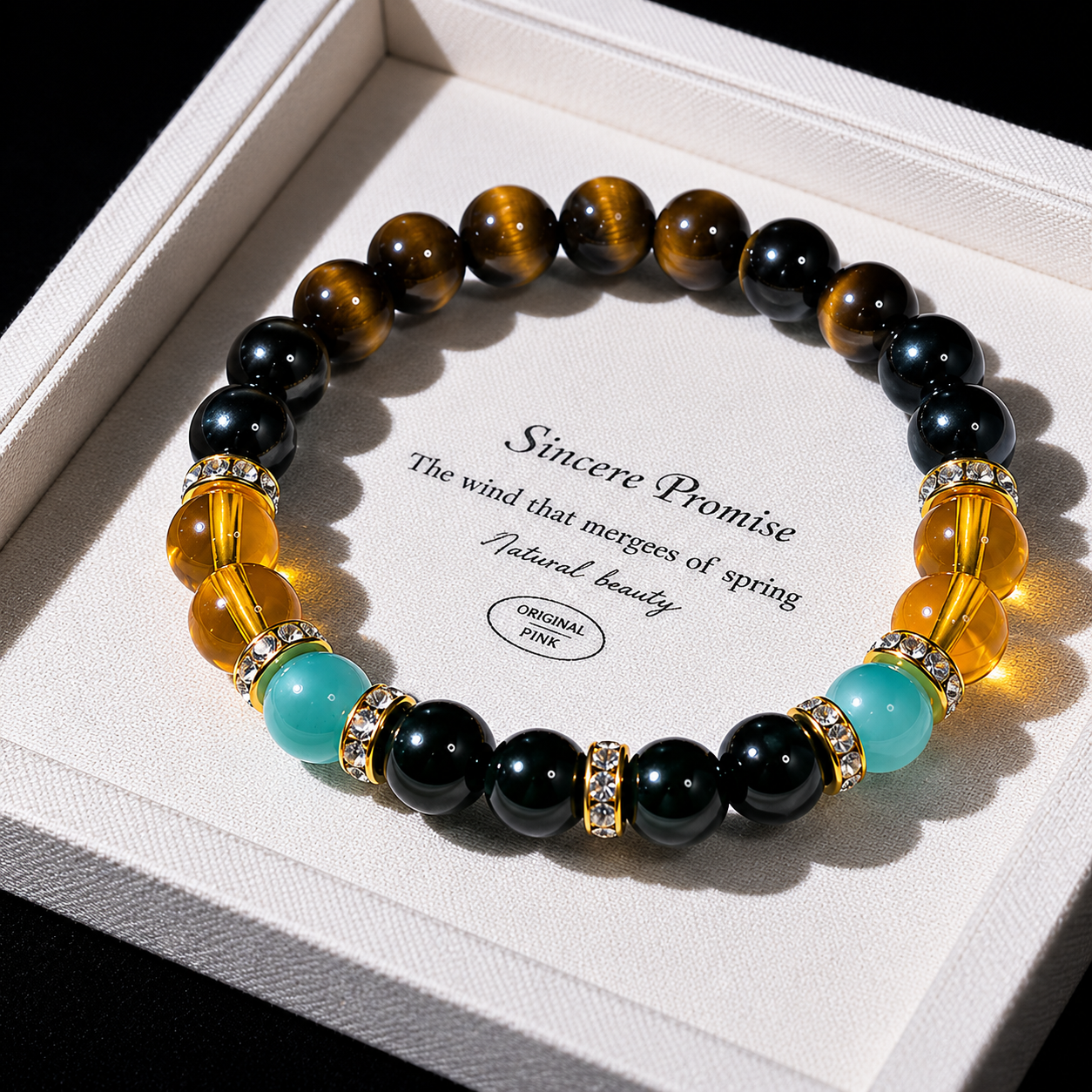 Natural Amethyst Tiger's Eye Lucky Bracelet