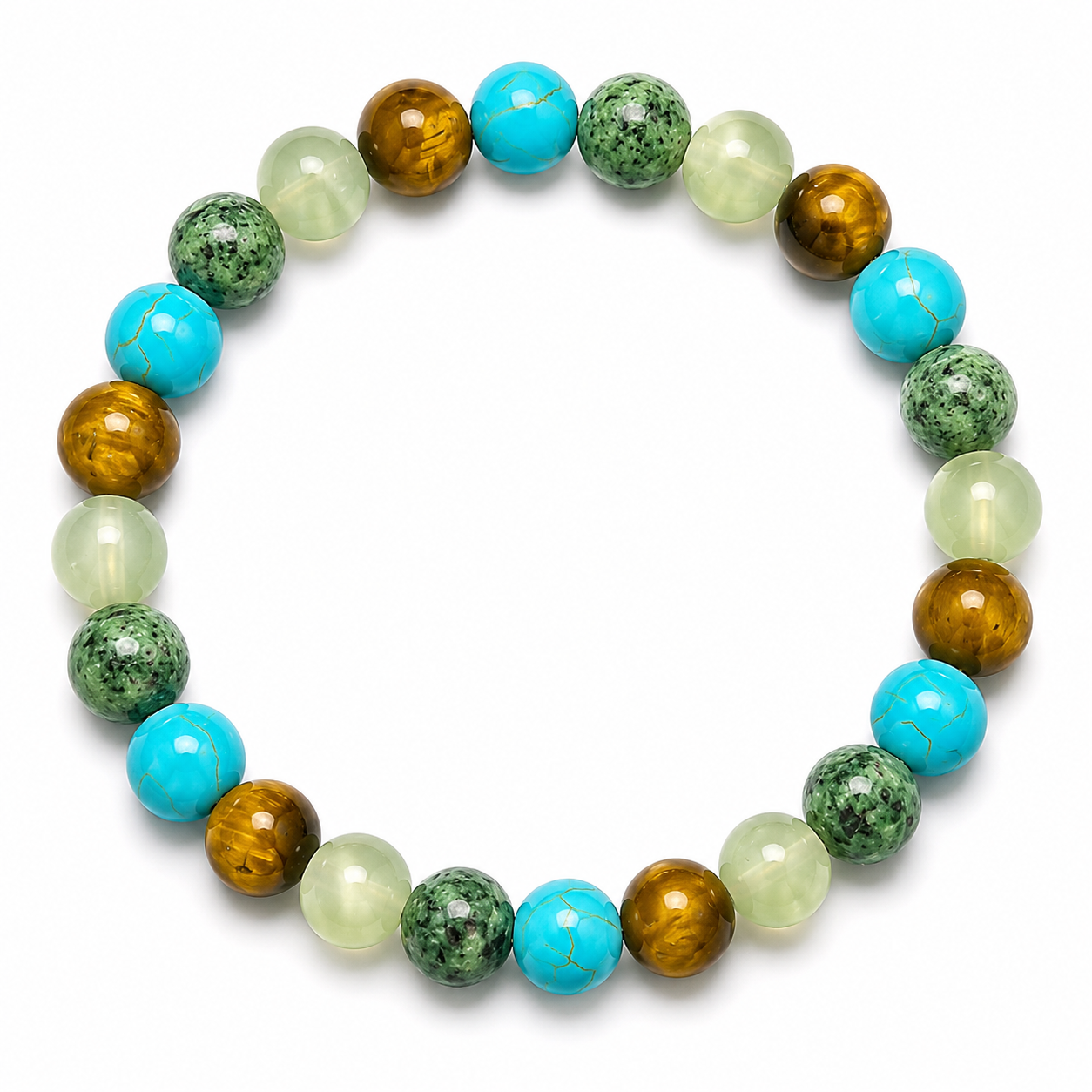 Amethyst Tiger's Eye Bracelet for Health