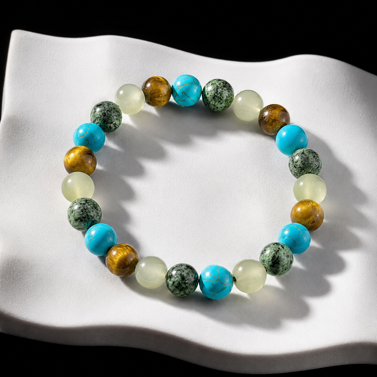Amethyst Tiger's Eye Bracelet for Health
