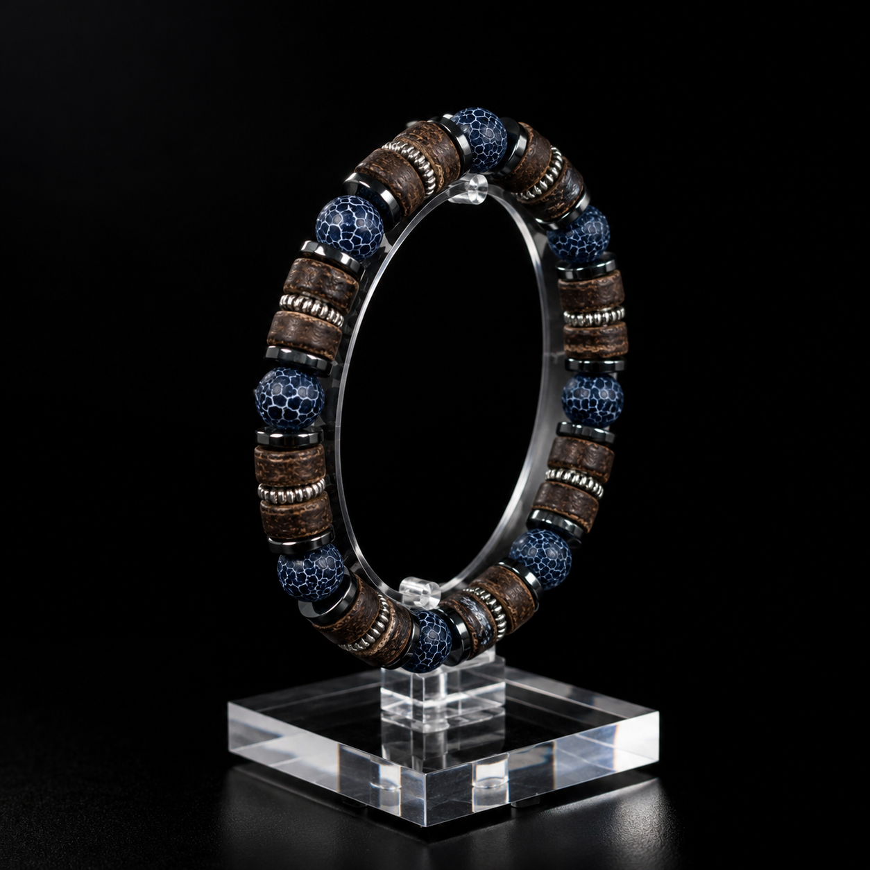 Natural amethyst tiger's eye bracelet for protection and safety