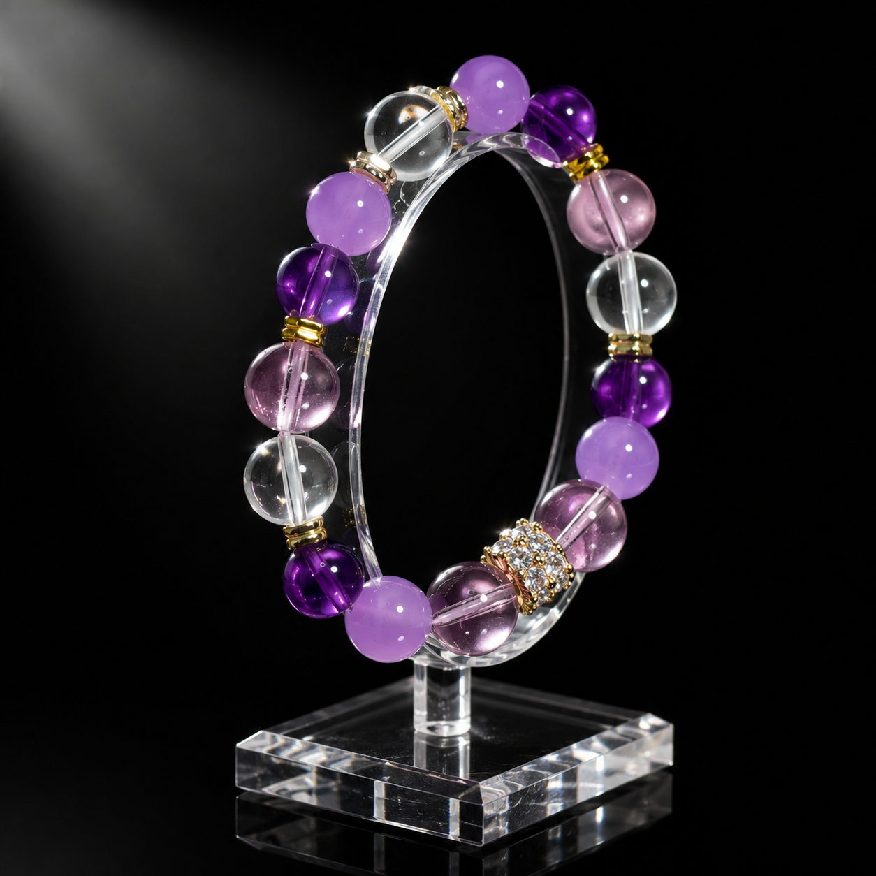Natural amethyst Uruguayan bracelet for protection and safety