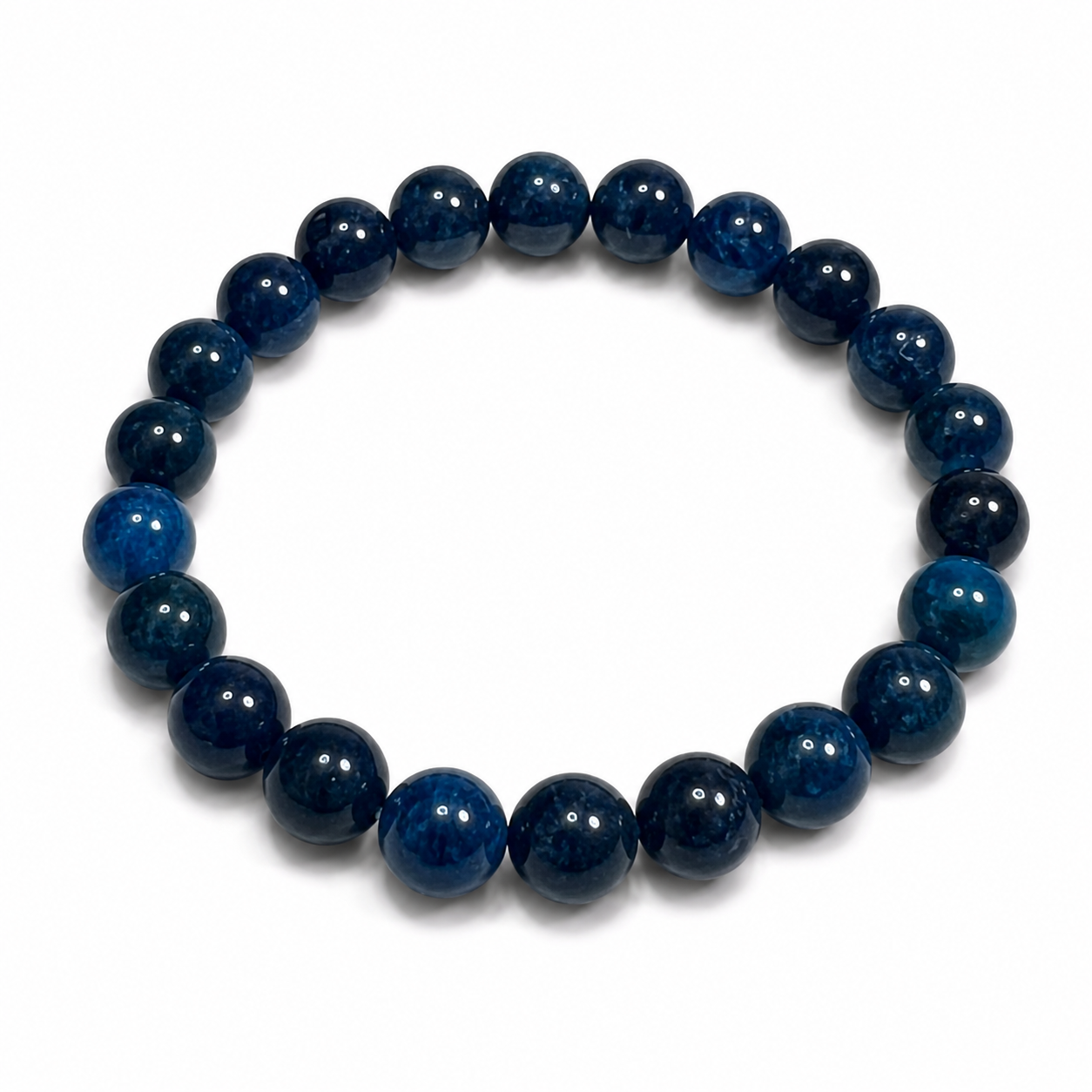 Strawberry crystal lapis lazuli bracelet with blue chrysotile for protection and safety