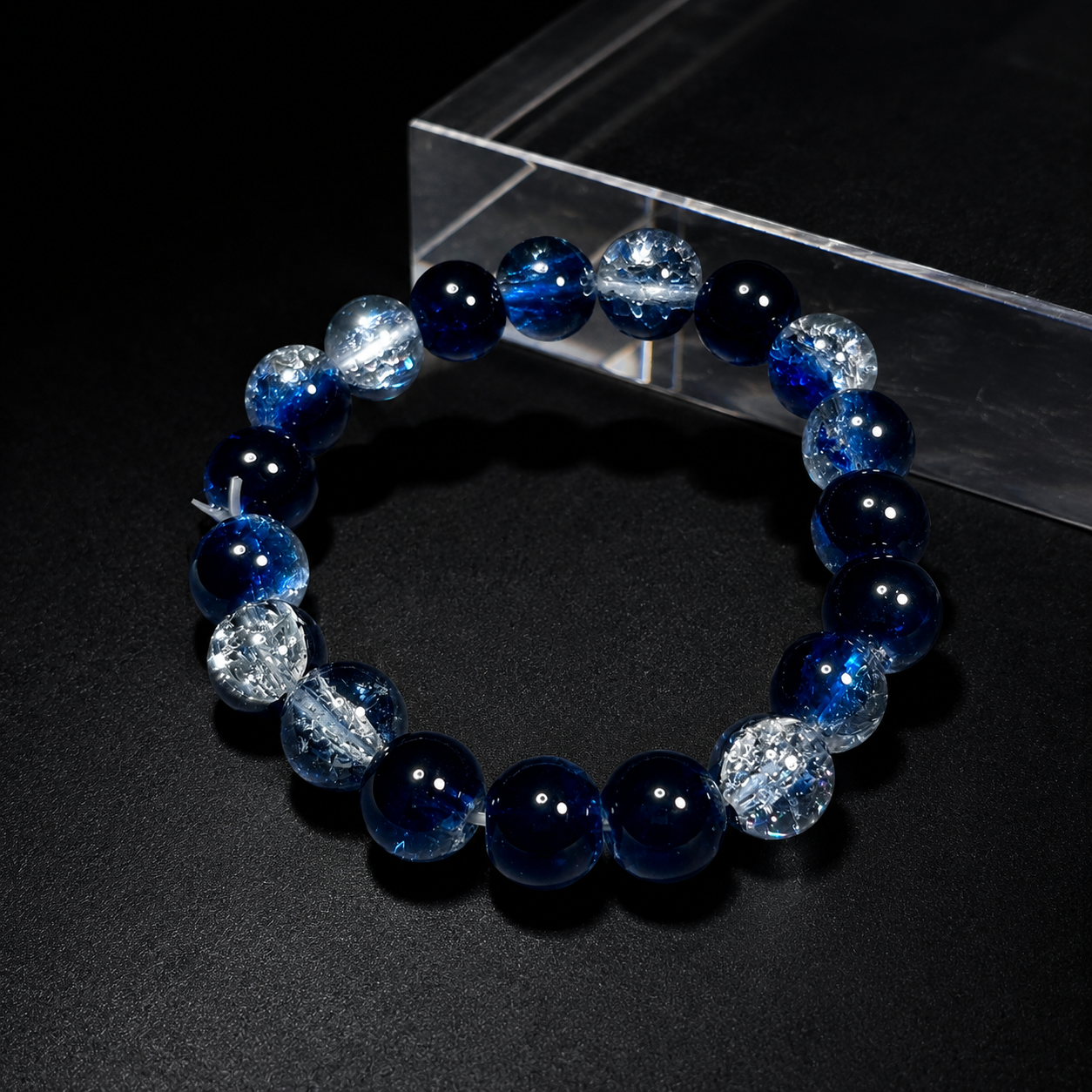 Crystal bracelet with sapphire blue Career & Income Growth