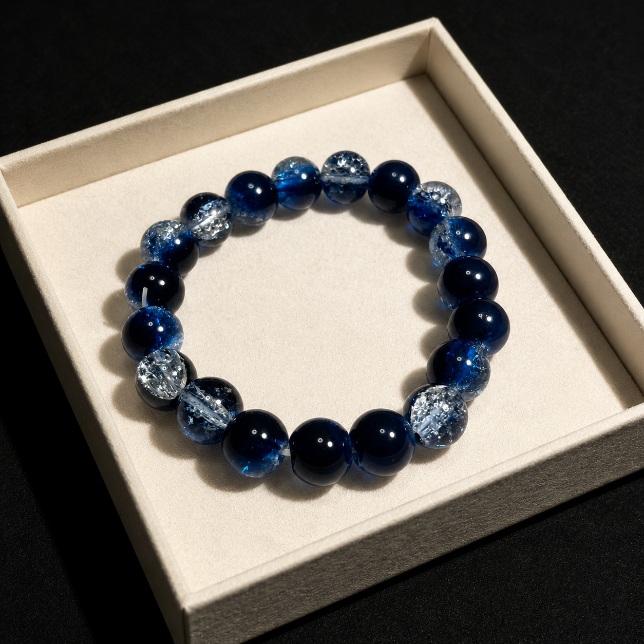 Crystal bracelet with sapphire blue Career & Income Growth
