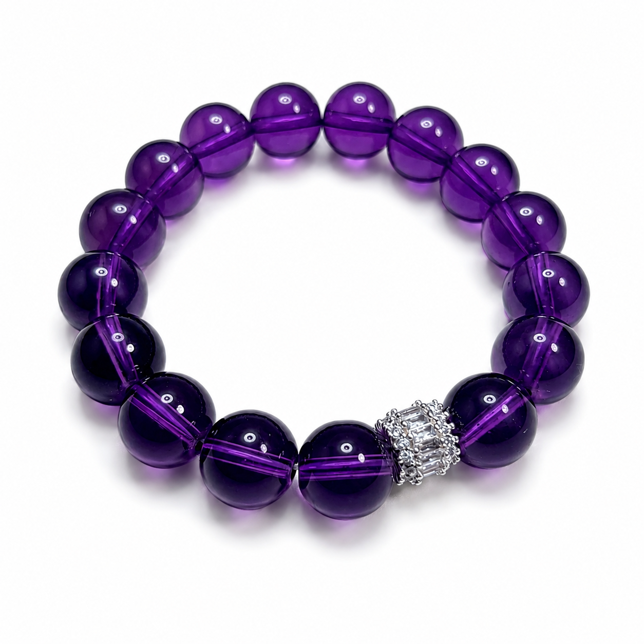 Natural Uruguayan Amethyst Wish-Fulfilling Bracelet