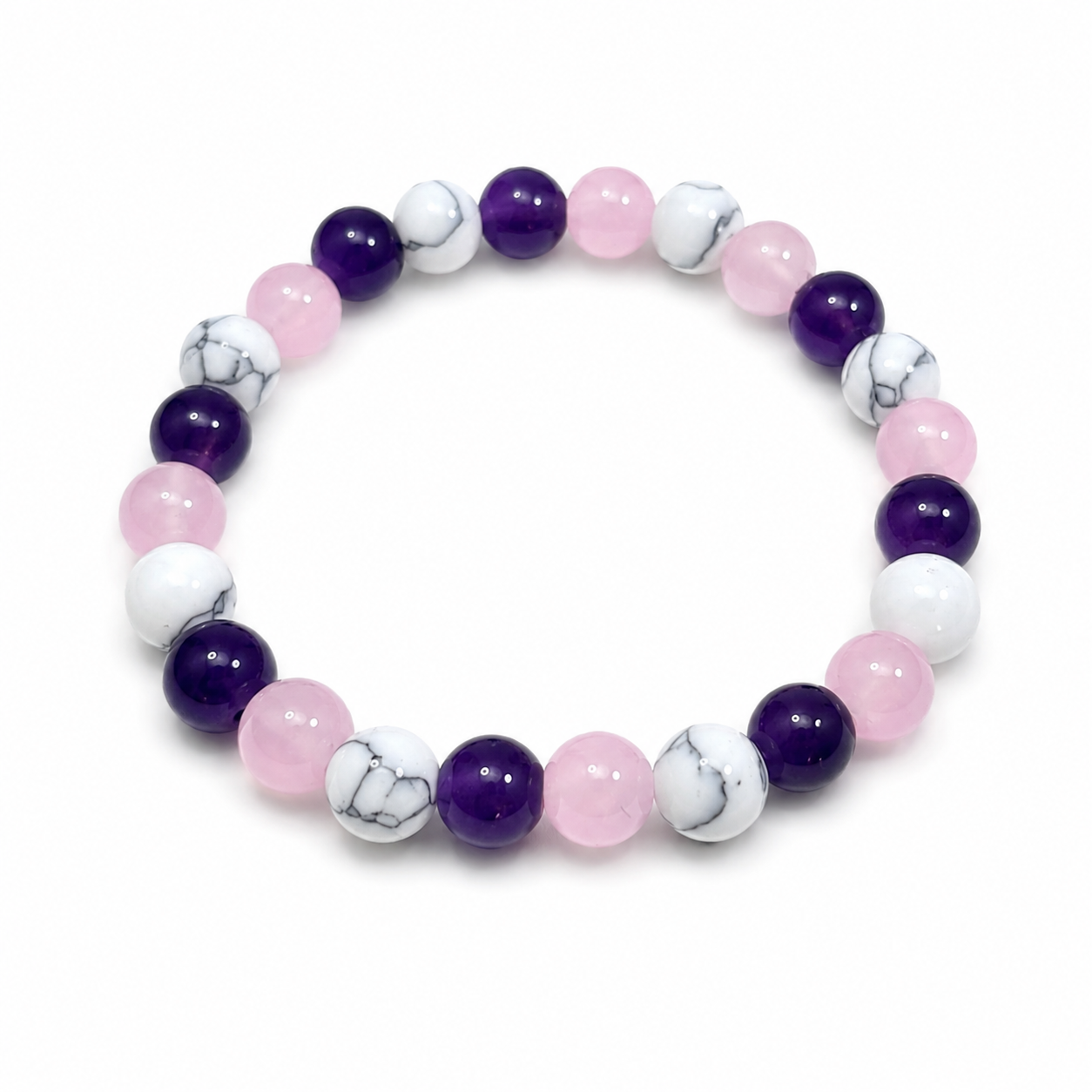 A natural glass bracelet with nine different elements Sleep & Relaxation