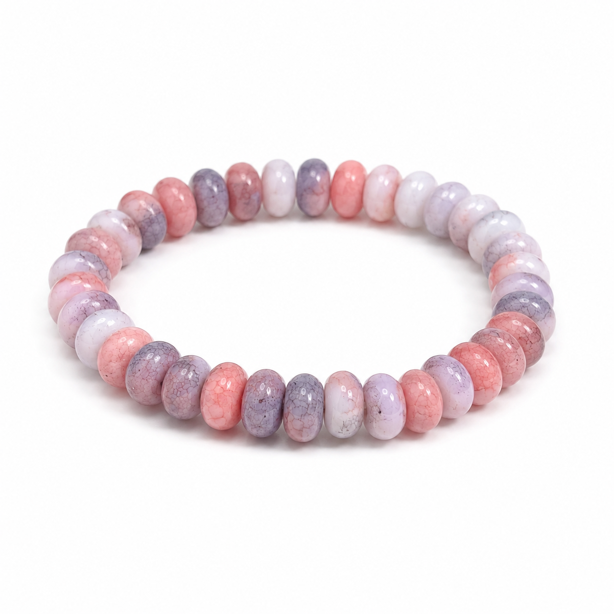 Vintage natural stone and crystal bracelets relieve stress