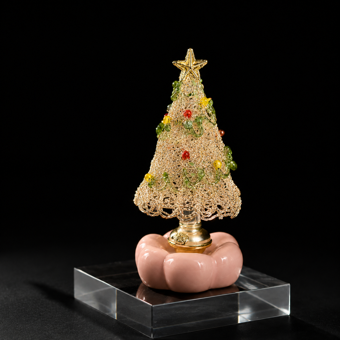 Star of Luck Glass Christmas Tree