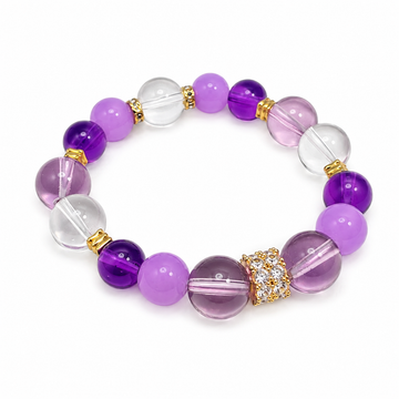 Natural amethyst Uruguayan bracelet for protection and safety