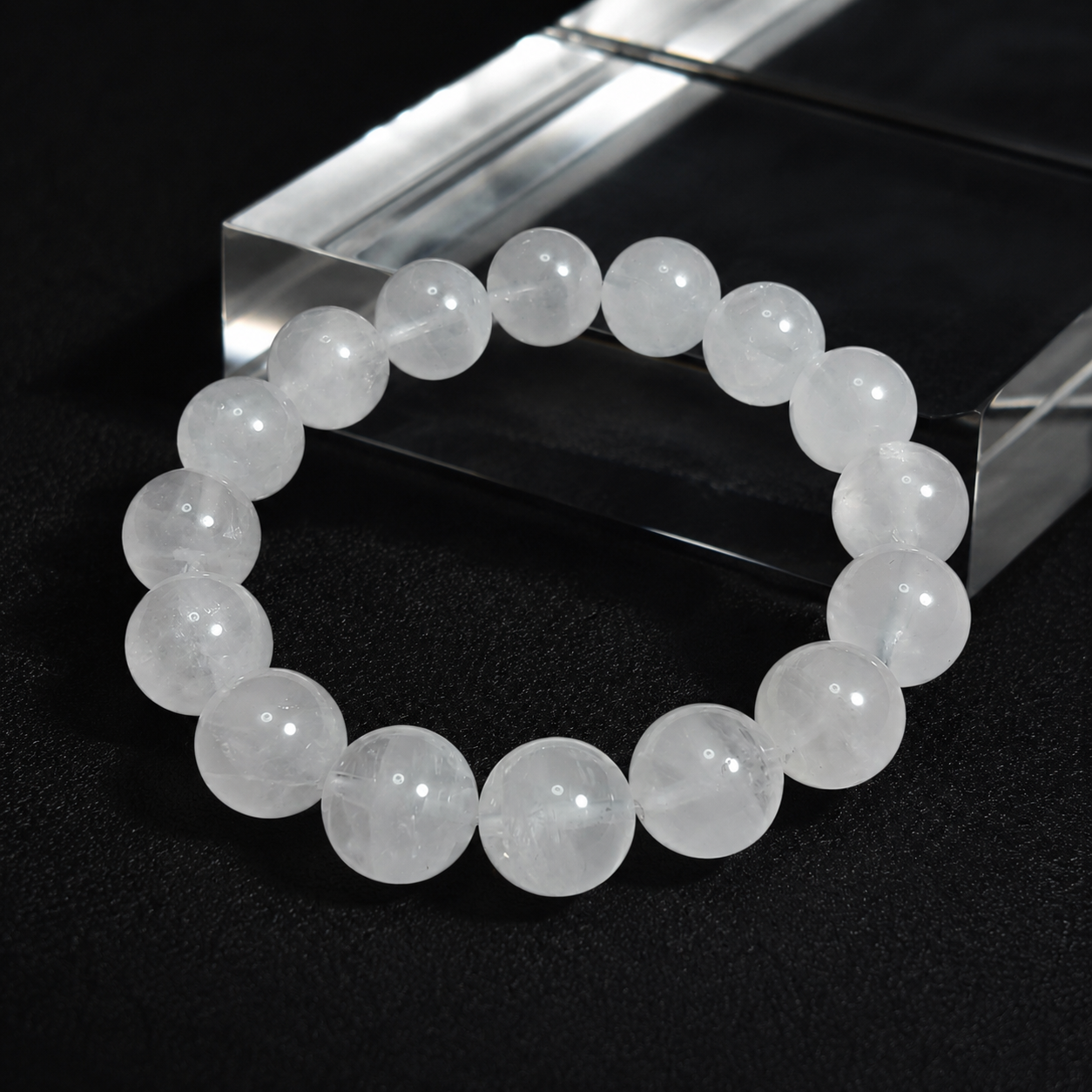 Brazilian natural crystal white phantom quartz bracelet Confidence & Self-Esteem
