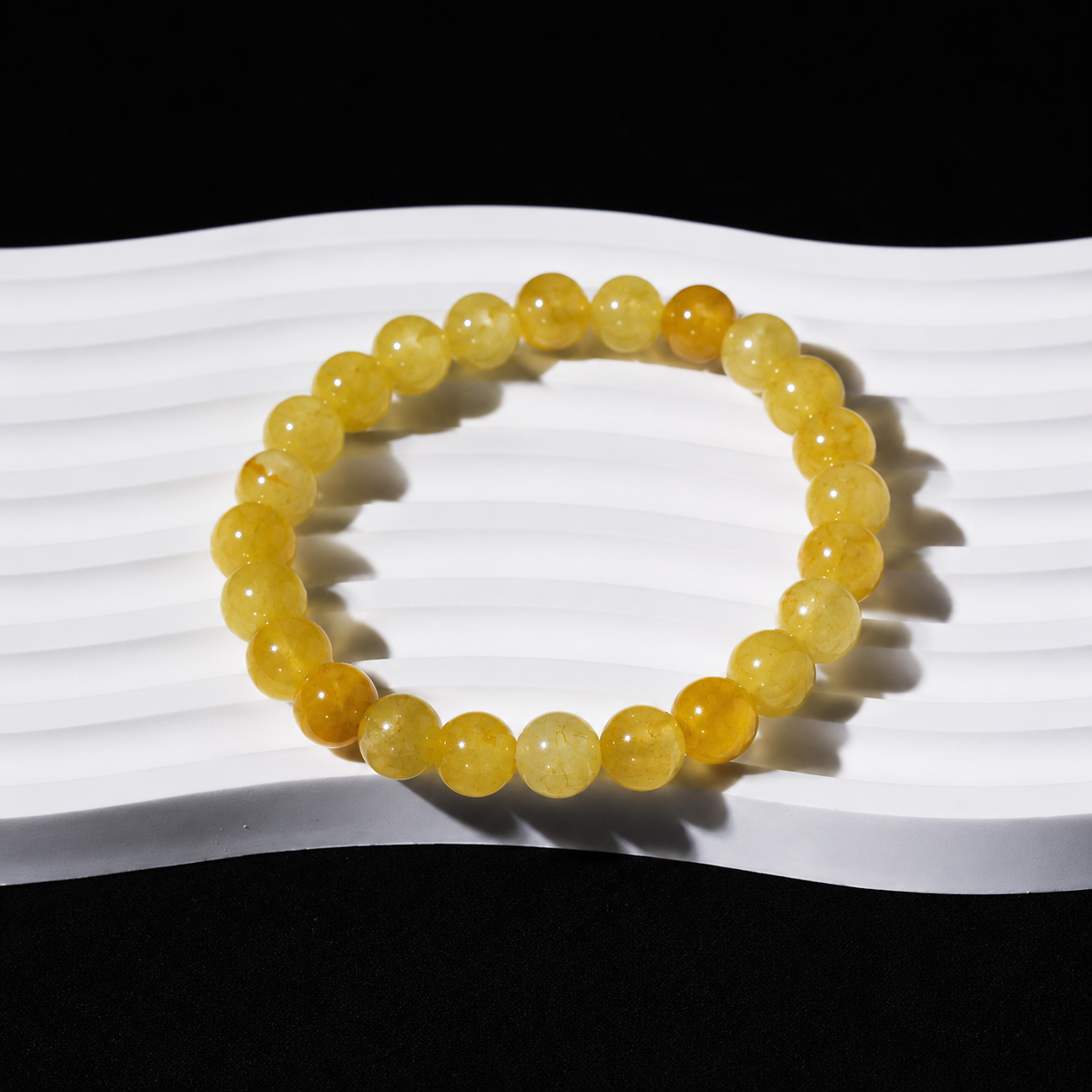 Vintage natural stone bracelet brings wealth