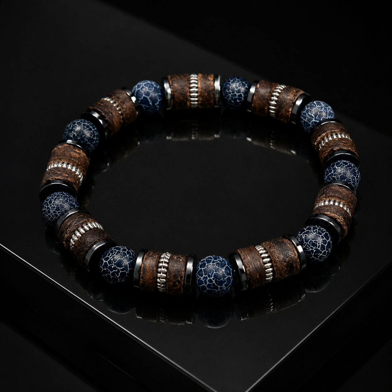 Natural amethyst tiger's eye bracelet for protection and safety