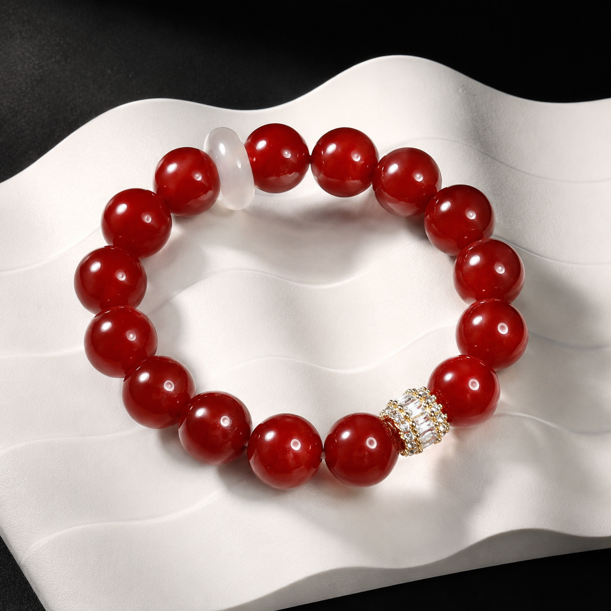 Natural Red Agate Crystal Bracelet for protection and safety