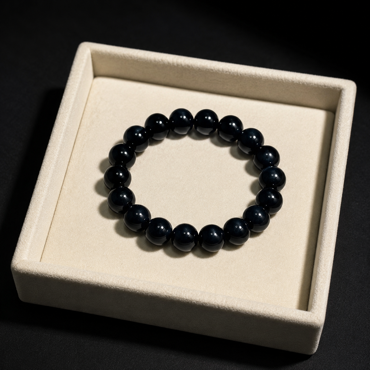 High-end crystal bracelet for women, pure black Confidence & Self-Esteem