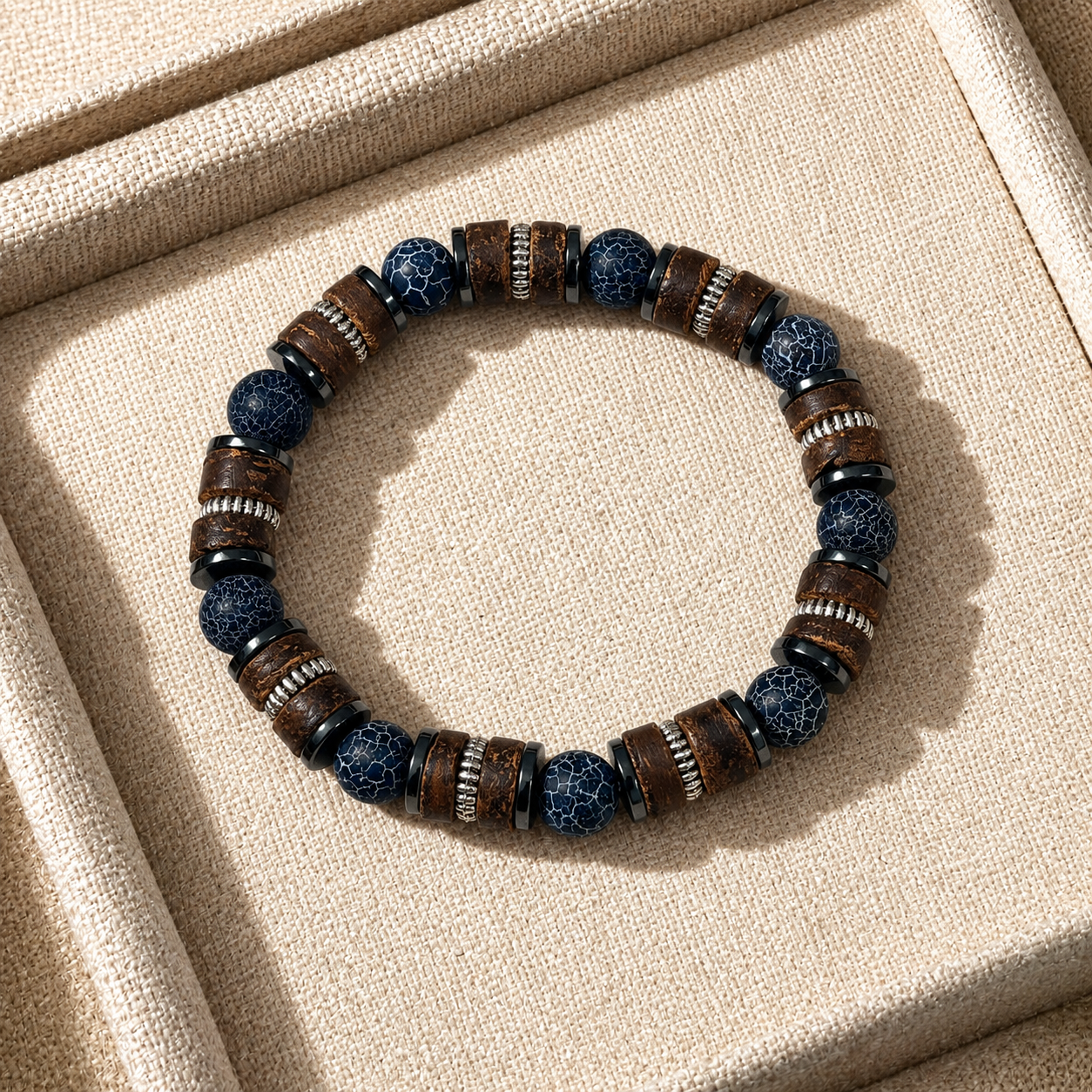 Natural amethyst tiger's eye bracelet for protection and safety