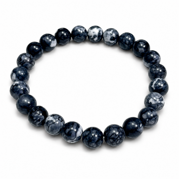 Rainbow Stone Spray Painted Glass Bracelet Brings Wealth
