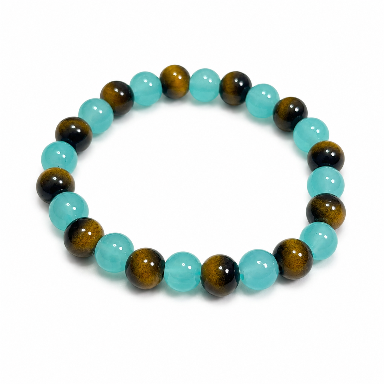 Natural amethyst tiger's eye bracelet Focus & Productivity