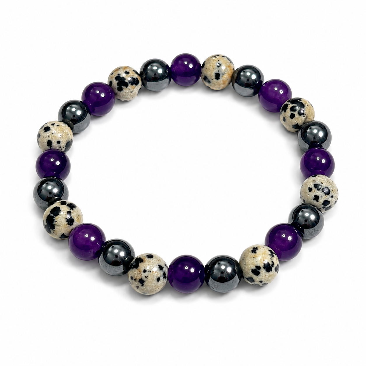 Amethyst tiger's eye bracelet brings wealth