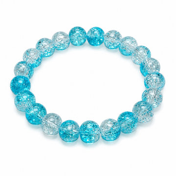 High-end blue crystal bead bracelet for playing with and protecting love.
